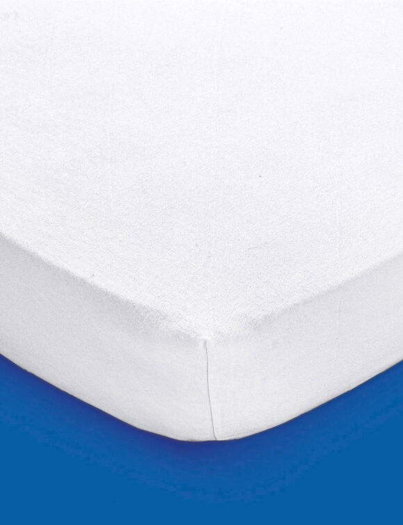 Matrasbeschermer voor kinderbed in ondoorlatend molton 200 g/m2 (wit) Matrasbeschermer voor kinderbed in ondoorlatend molton 200 g/m2 (wit)